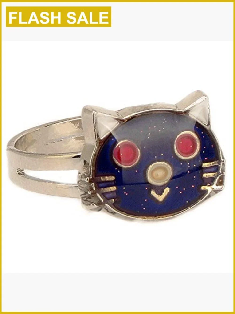 Adjustable Mood Ring Color Changing Statement Ring for Girls